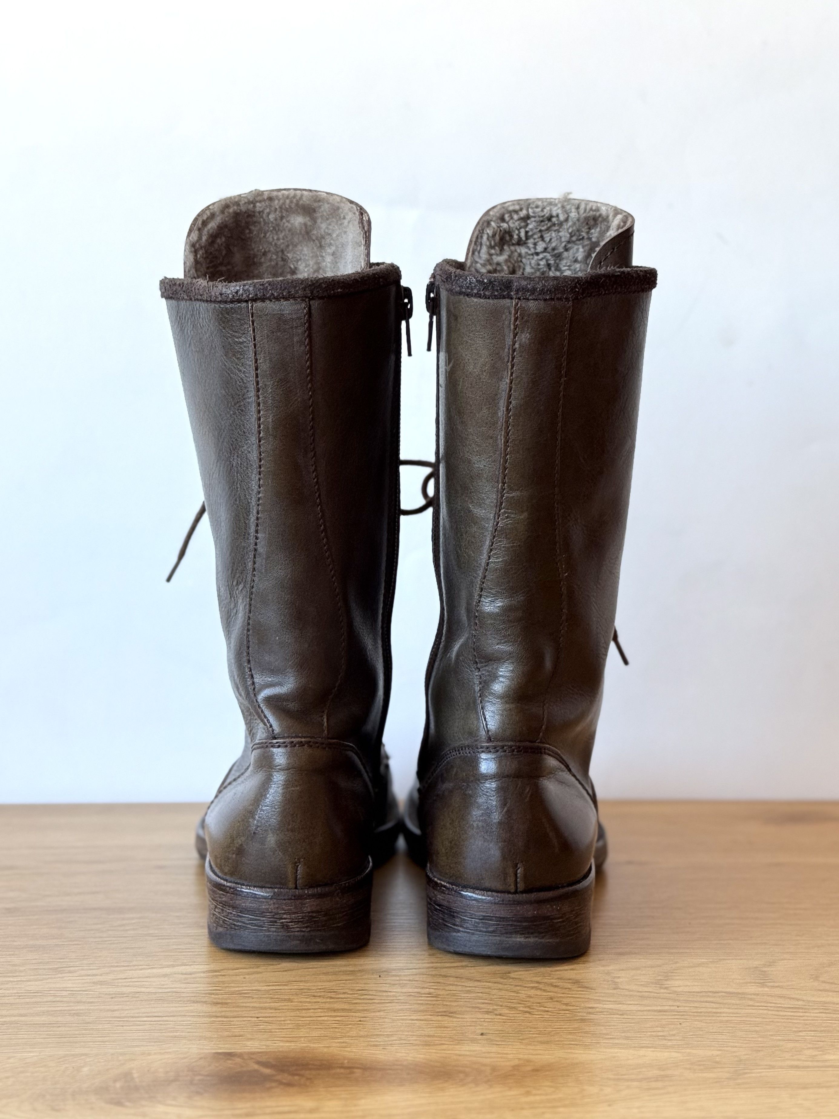 MoMA MOMA Leather Shearling Tall Boots EU38 Size US 8 / IT 38 - 3 Thumbnail