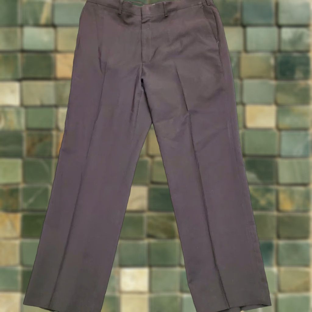 Haggar VINTAGE Haggar Pants Mens 366x31 Black Wool Blend Flat Front Magic Stretch Dress Casual Size US 36 / EU 52 - 1 Thumbnail
