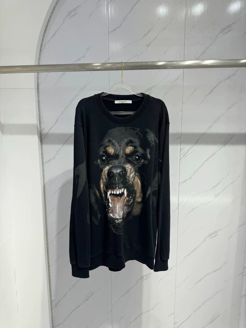 Givenchy Givenchy Dog head design black fleece sweatshirt, size M, Size US M / EU 48-50 / 2 - 1 Thumbnail