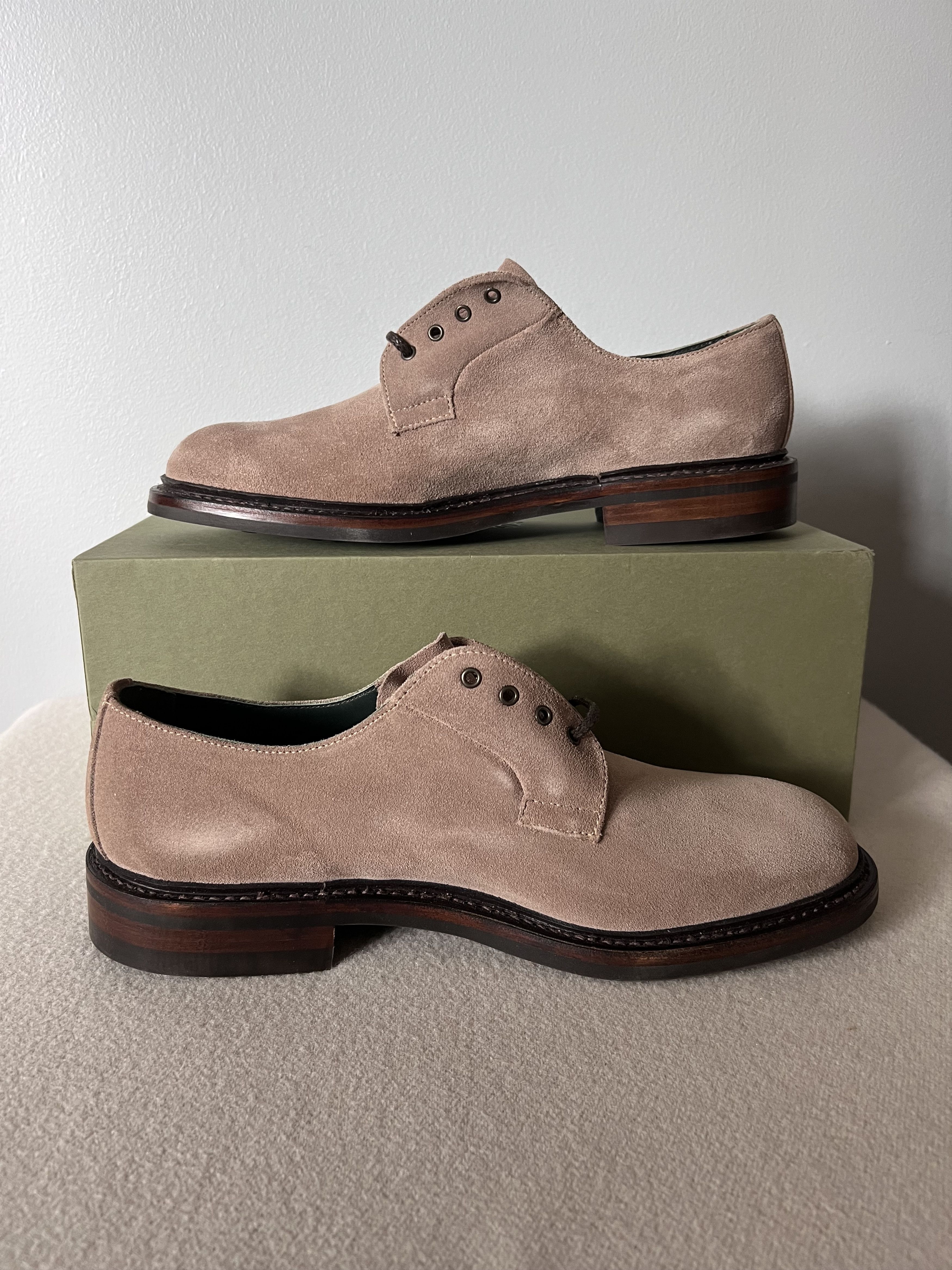 Aime Leon Dore × Drake's Aime Leon Dore Drake's Plain Toe Blucher Derby in Tan Size US 9.5 / EU 42-43 - 3 Thumbnail