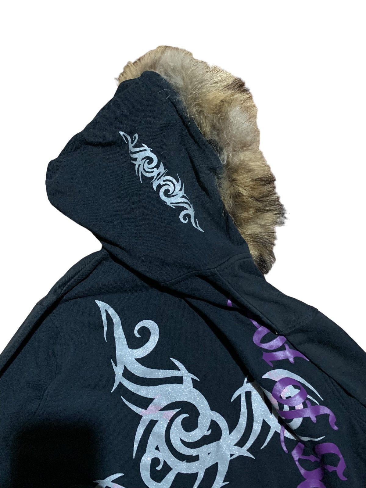 If Six Was Nine × Japanese Brand × Le Grande Bleu (L.G.B.) Spinash rock poem tribal tattoo fur hoodie LGB style Size US M / EU 48-50 / 2 - 5 Thumbnail