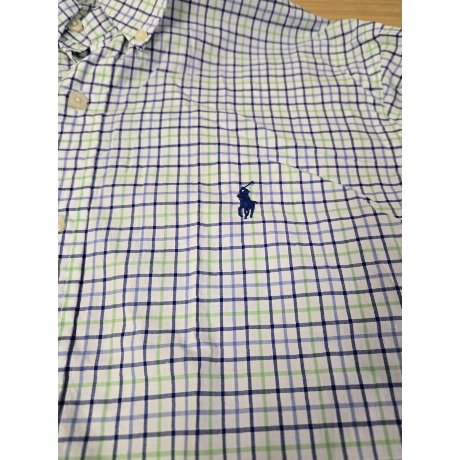 Polo Ralph Lauren Polo Ralph Lauren Shirt Men's Large Blue Green Classic Fit Button Down Plaid Size US L / EU 52-54 / 3 - 2 Thumbnail