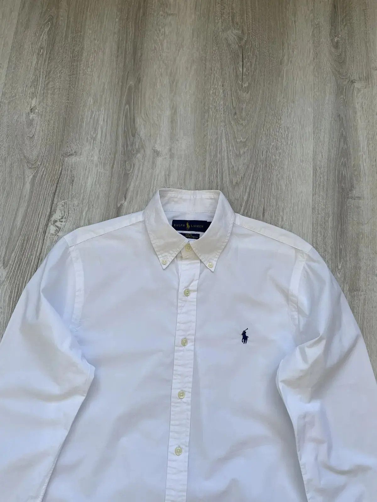 Polo Ralph Lauren Polo Ralph Lauren White Shirt Slim Fit Size US S / EU 44-46 / 1 - 3 Thumbnail