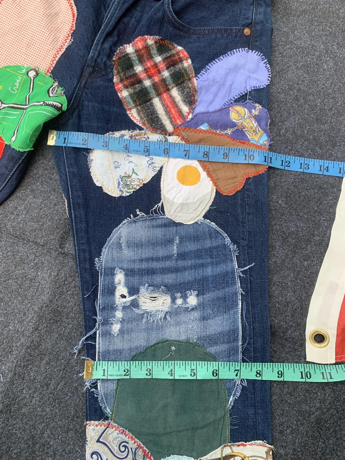 Kapital Kapital Kountry Patchwork Rework Denim Jeans – Made in Japan Size US 29 - 5 Thumbnail