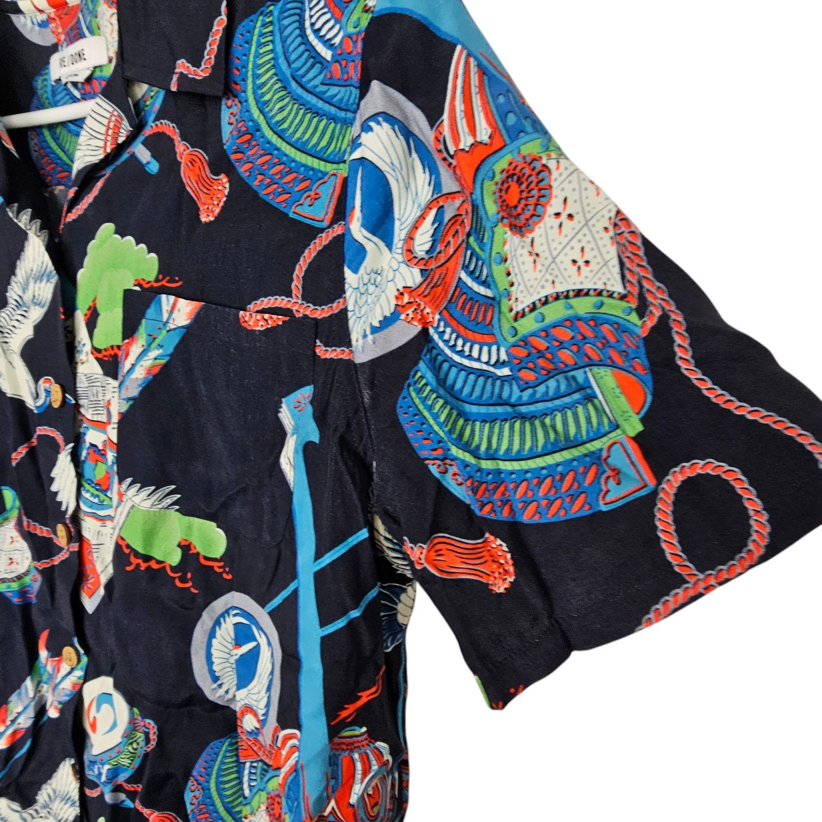 RE/DONE Re/DoneWomens Japanes Tsuru Hawaiian Crane Shirt Size M Bird Size M / US 6-8 / IT 42-44 - 5 Thumbnail