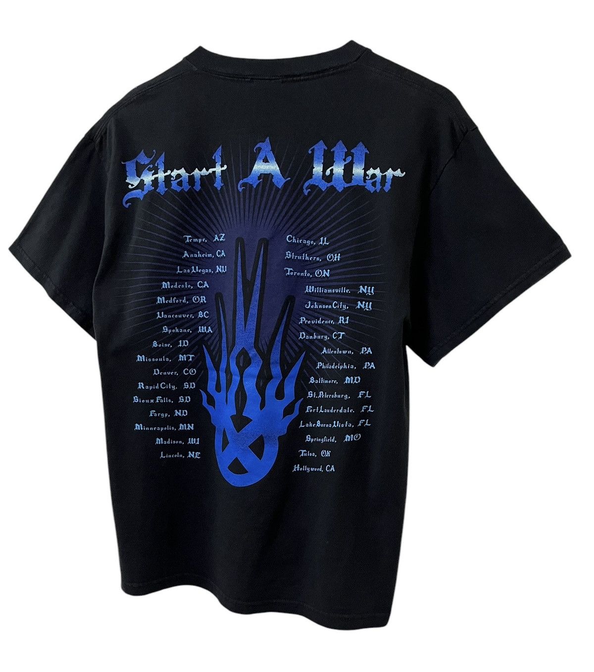 Band Tees VINTAGE 00s STATIC X START A WAR METAL BAND TSHIRT Size US M / EU 48-50 / 2 - 9 Thumbnail