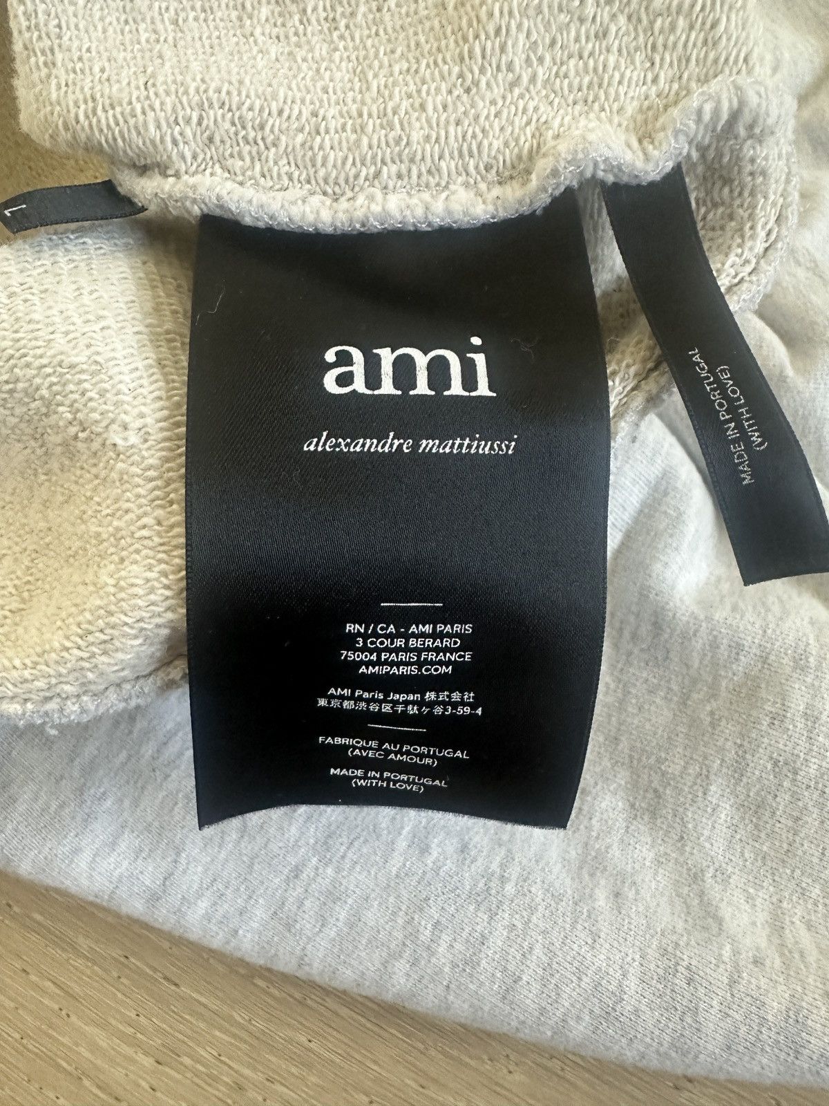 AMI AMI x Smiley Sweatshirt - Marl Grey Size US L / EU 52-54 / 3 - 6 Thumbnail