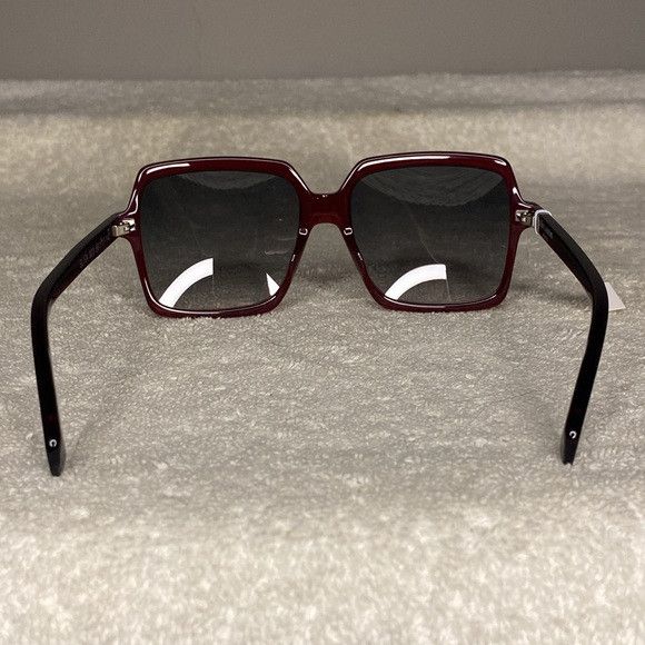 Saint Laurent Paris Saint Laurent 54mm Square Sunglasses in Brown [IN CASE] Size ONE SIZE - 5 Thumbnail
