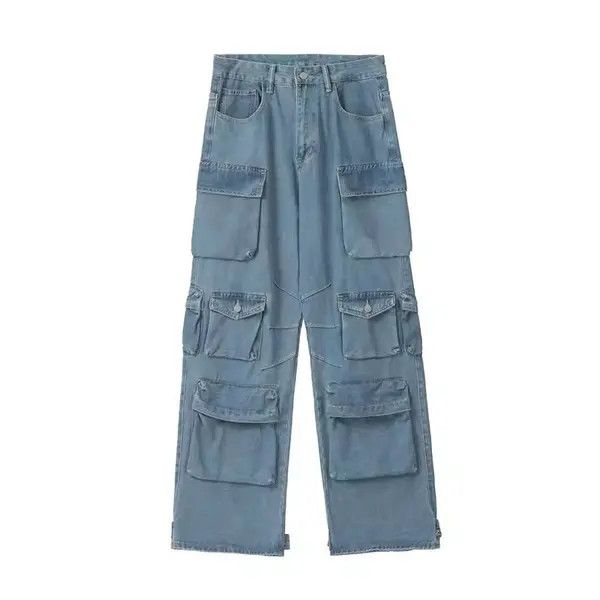 Japanese Brand Madoka x Rika Street workwear multi-pocket baggy jeans Size US 30 / EU 46 - 5 Thumbnail