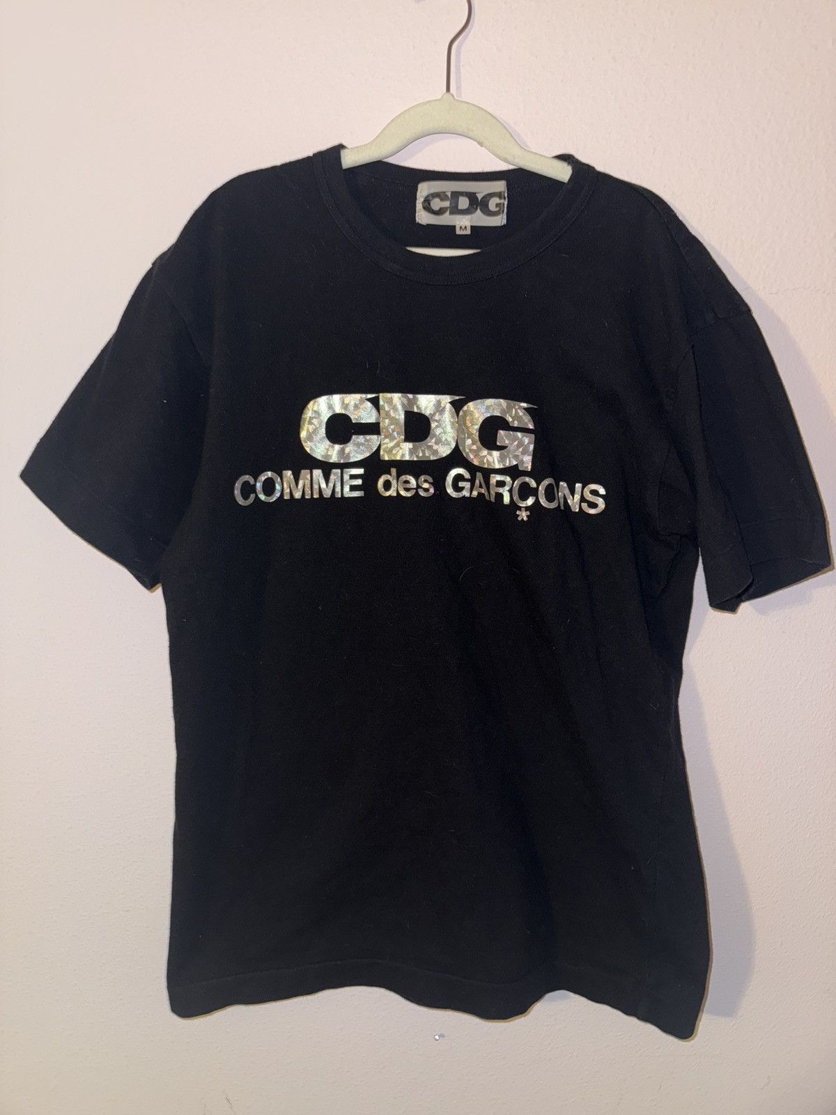 Comme des garçons x Dover street market holographic tee