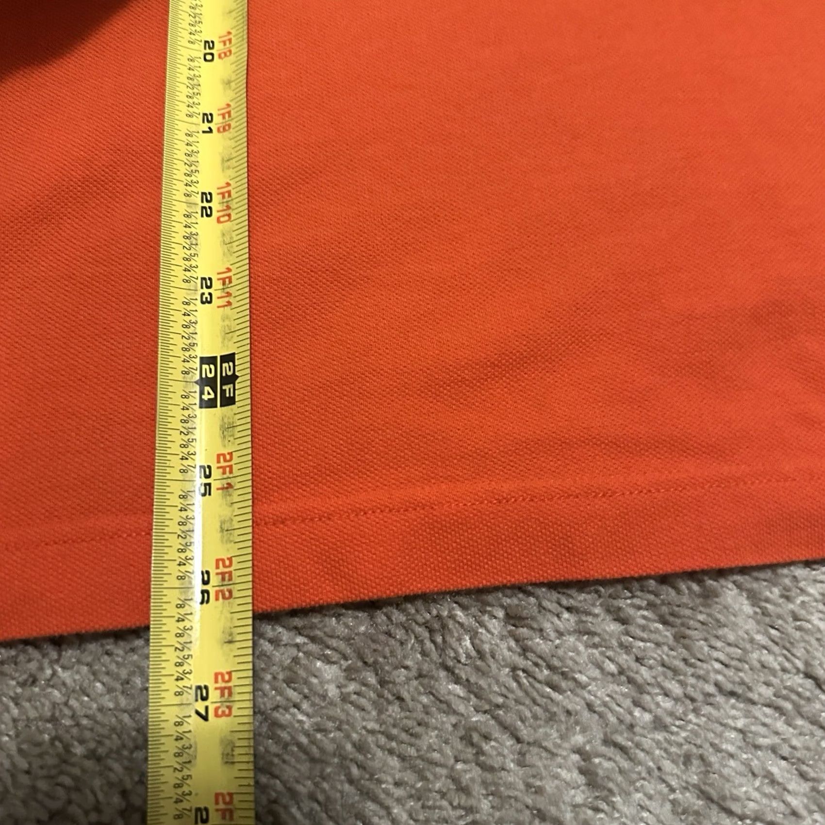 United Colors Of Benetton United Colors of Benetton Polo Shirt Mens 2XL Orange Solid Knit Cotton Golf Casual Preppy Size US XXL / EU 58 / 5 - 8 Thumbnail