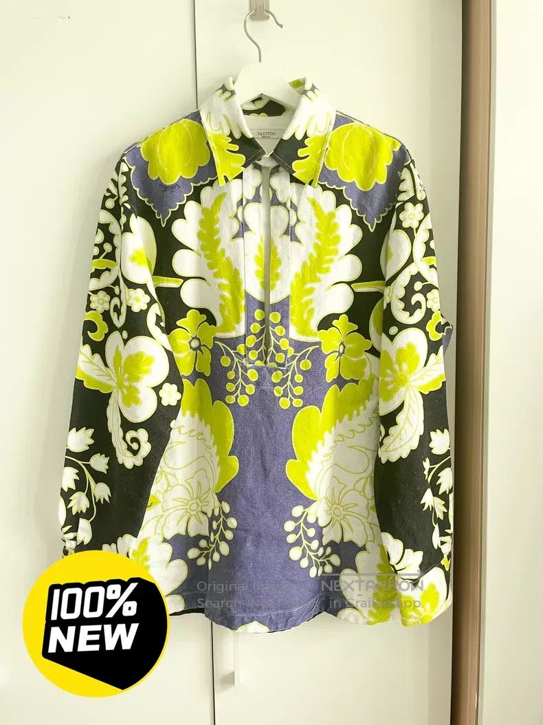 Valentino Valentino Men's long-sleeved printed shirt-style jacket Size US M / EU 48-50 / 2 - 1 Thumbnail