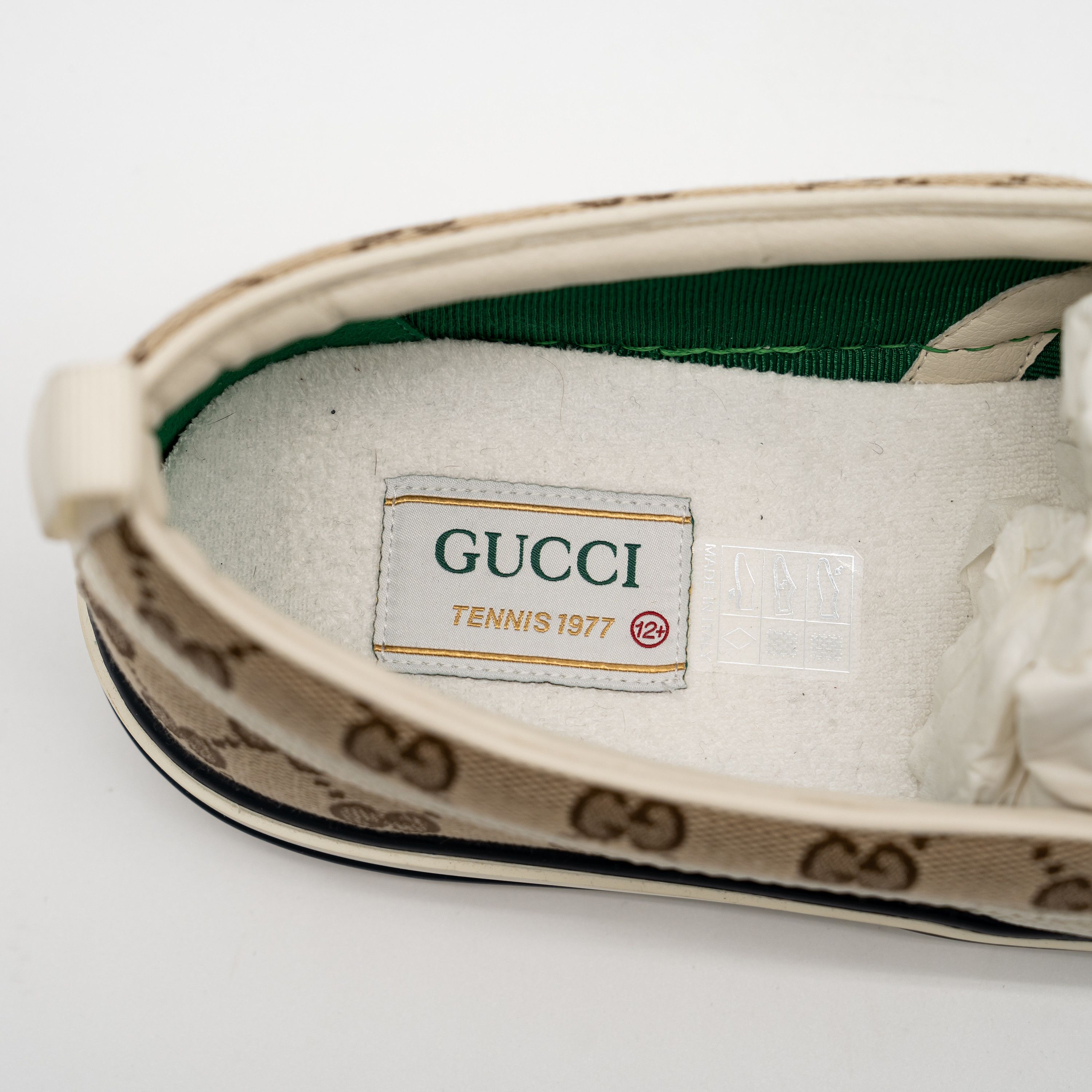 Gucci 13 US Gucci Tennis Slip On Canvas GG Brown Beige Size US 13 / EU 46 - 8 Thumbnail
