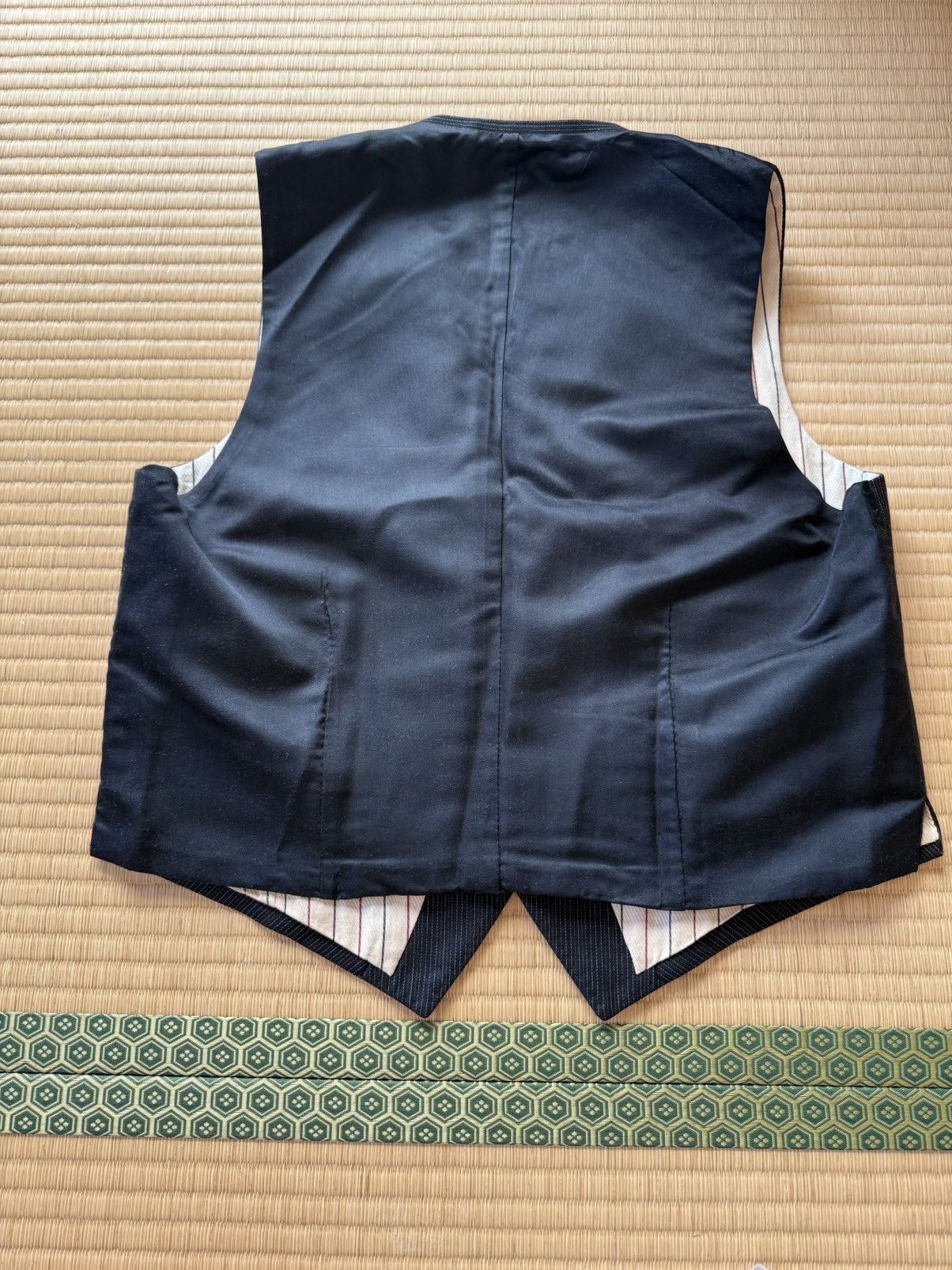 Other Vintage REFINE SUPER ALL WOOLBlueGrey Pinstripe 3-Piece Suit Size 42R - 16 Thumbnail