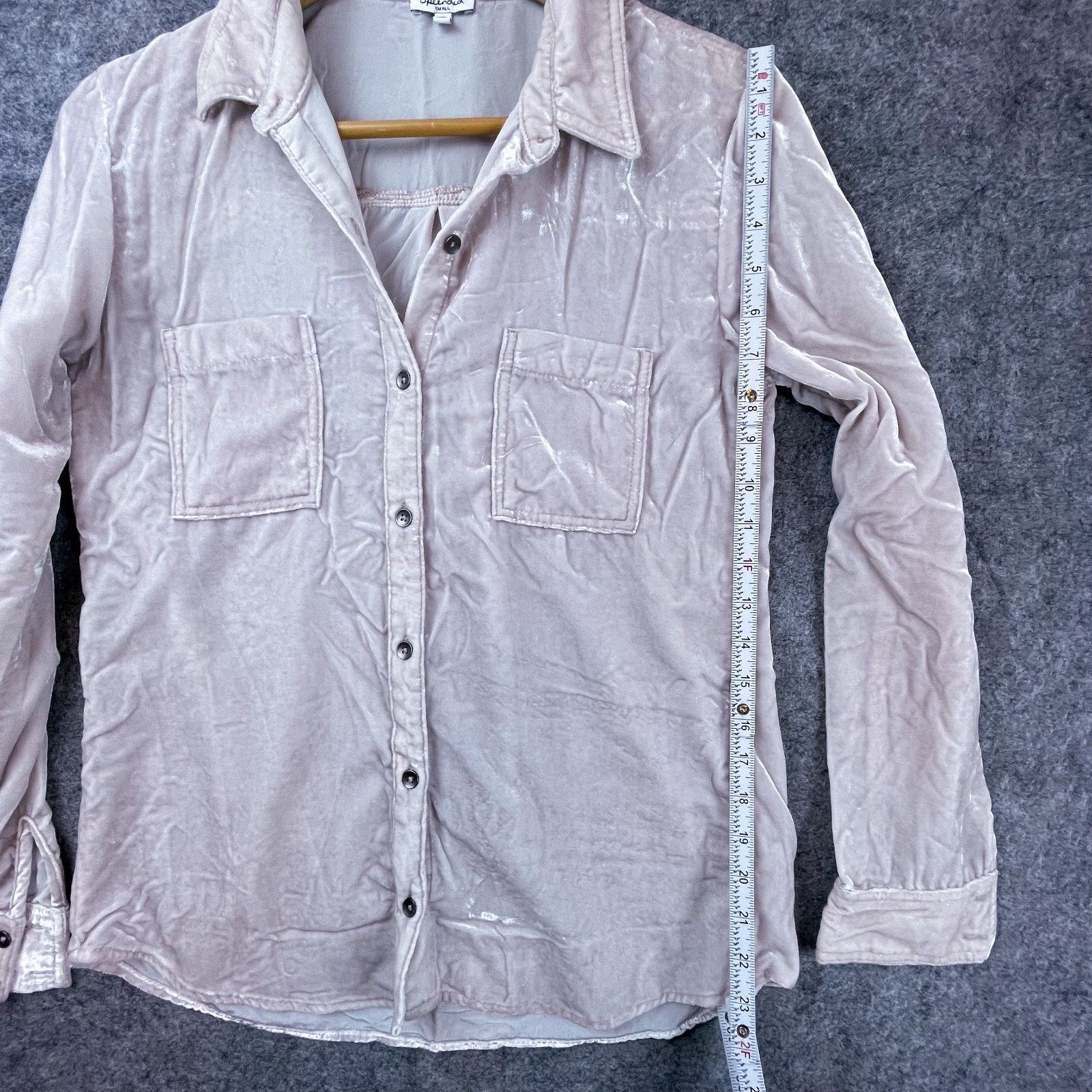 Splendid Splendid Velvet Shirt Womens Small Pink Fairy Preppy Country Size S / US 4 / IT 40 - 3 Thumbnail