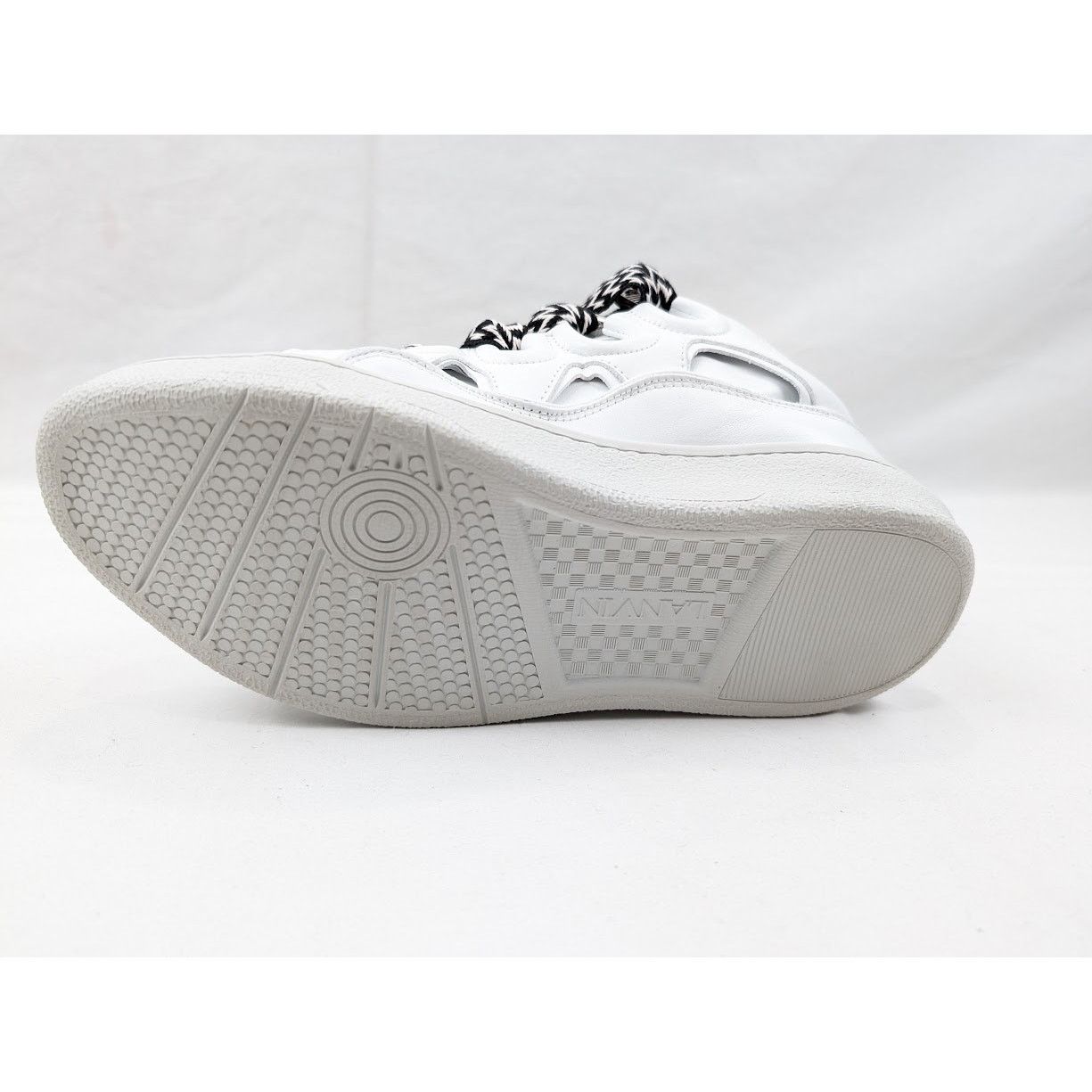 Lanvin o1rshd1 Curb Sneakers in White/Black Size US 10 / EU 43 - 10 Thumbnail