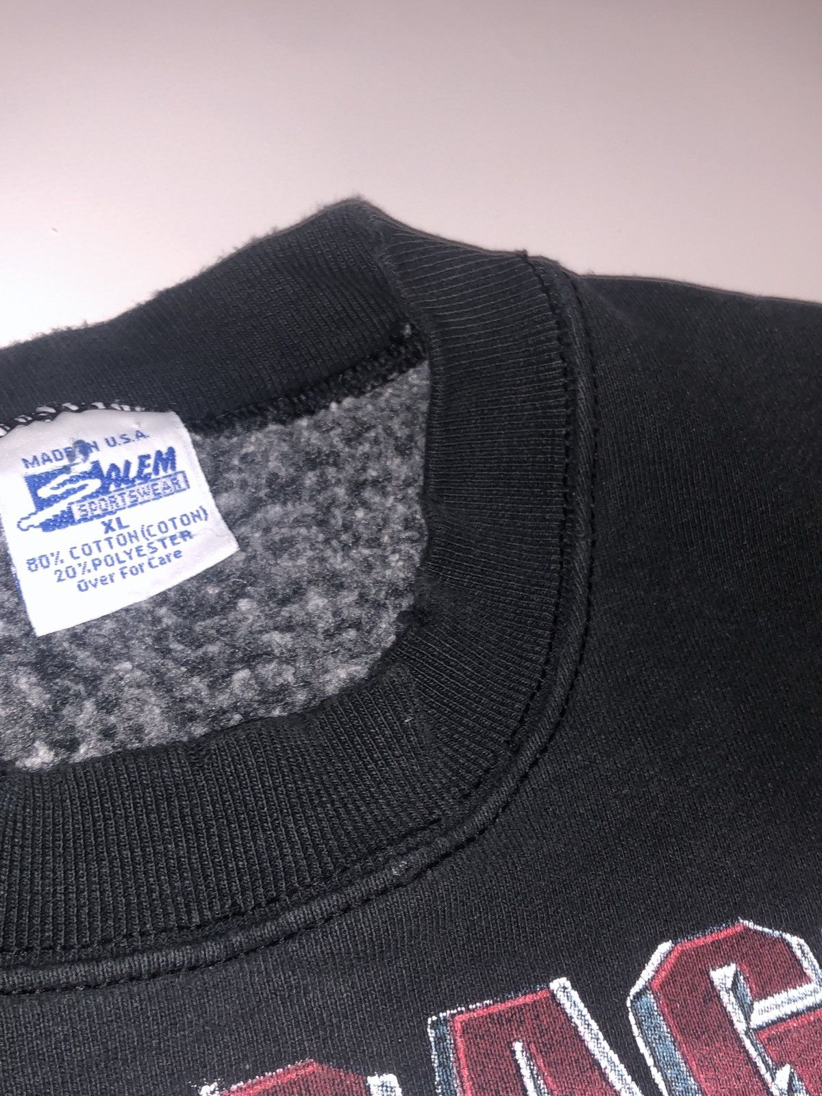 NBA × Salem Sportswear × Vintage Rare 90s NBA Chicago Bulls Sweatshirt Size US XL / EU 56 / 4 - 13 Thumbnail