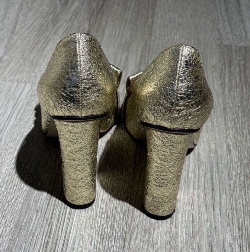 Gucci Gucci Marmont Gold Loafer Pump Size US 7.5 / IT 37.5 - 5 Thumbnail