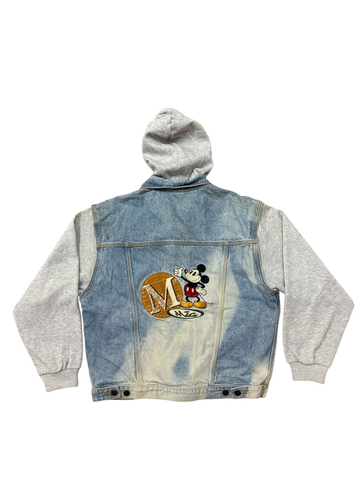 Disney Vintage Disney Store Denim Trucker Jacket Hoodie Size US L / EU 52-54 / 3 - 1 Thumbnail