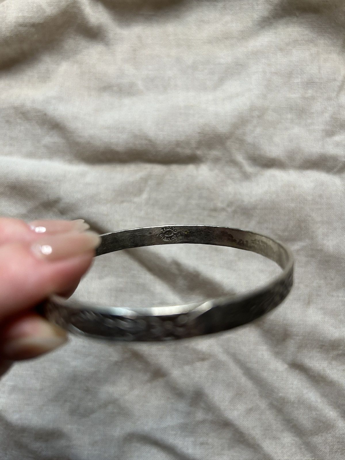 Vintage Sterling silver braclete Size ONE SIZE - 3 Thumbnail