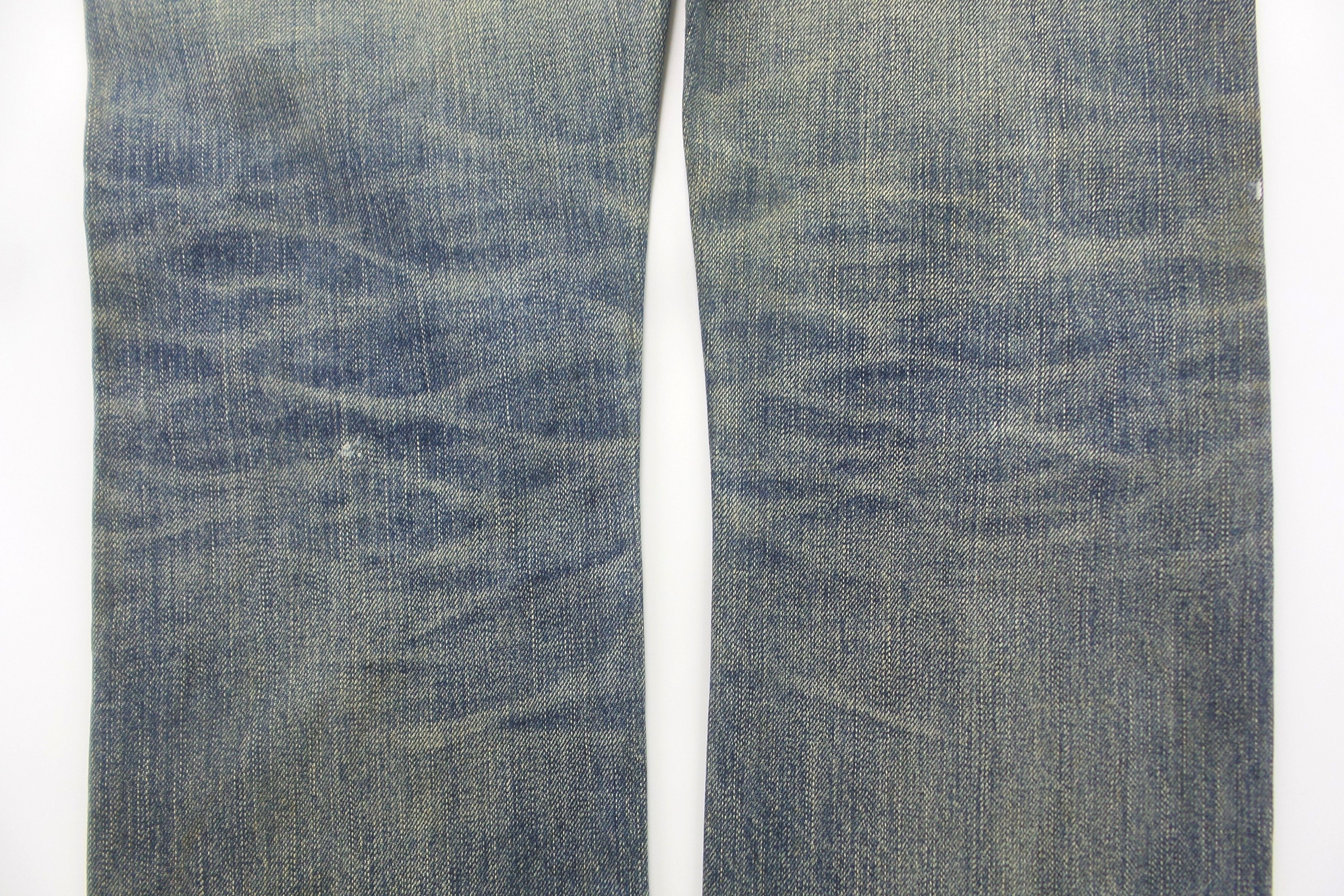 KURO DISTRESSED Blck By KURO Stonewashed Selvedge Jeans W17xL42.5 Size US 34 / EU 50 - 15 Thumbnail