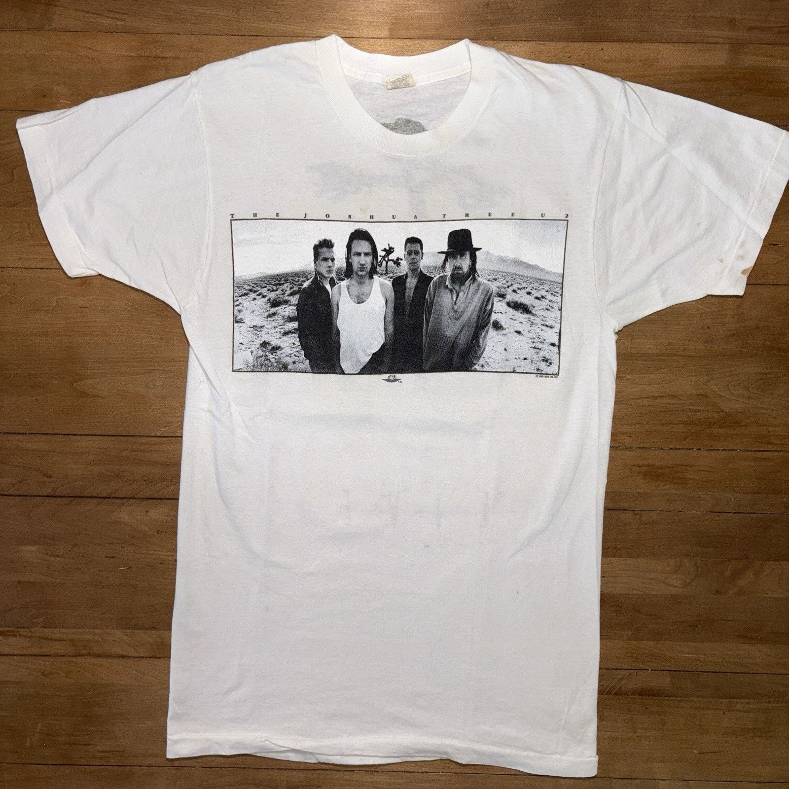 Vintage U2 Vintage Tee The Joshua Tree Tour - Fall 1987 Tour Live 80 Size US M / EU 48-50 / 2 - 1 Thumbnail