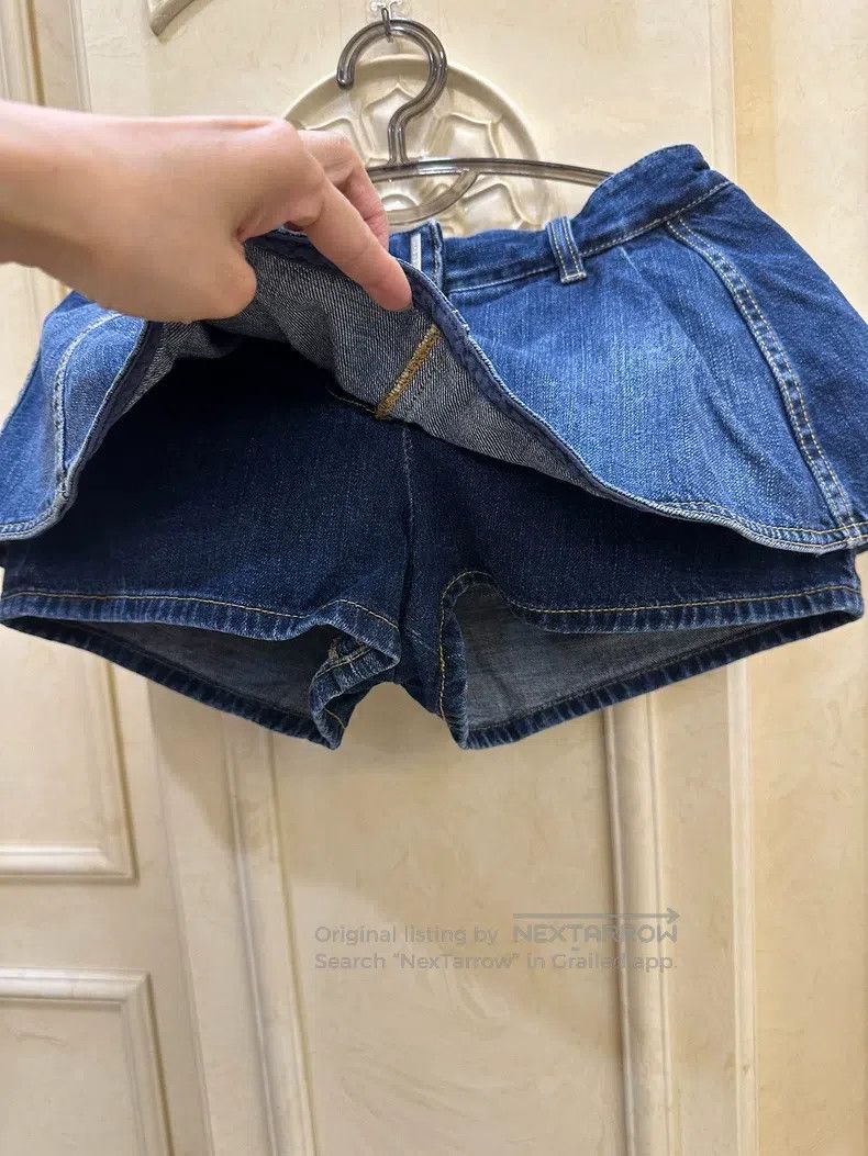 Givenchy Givenchy Skirt Decorated Denim Shorts Skirt Size 26" / US 2 / IT 38 - 3 Thumbnail