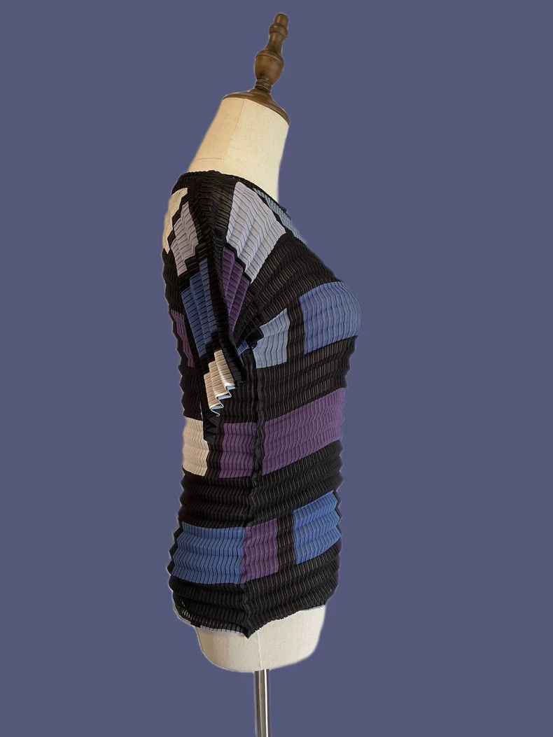 Issey Miyake Issey Miyake Geometric color block top Size M / US 6-8 / IT 42-44 - 4 Thumbnail