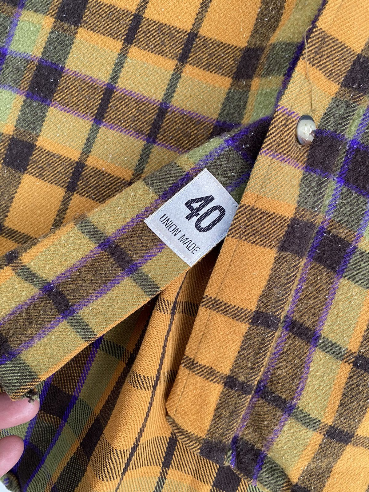 Vintage Vtg Burghscott Wool Flannel Button Up Size US L / EU 52-54 / 3 - 7 Thumbnail