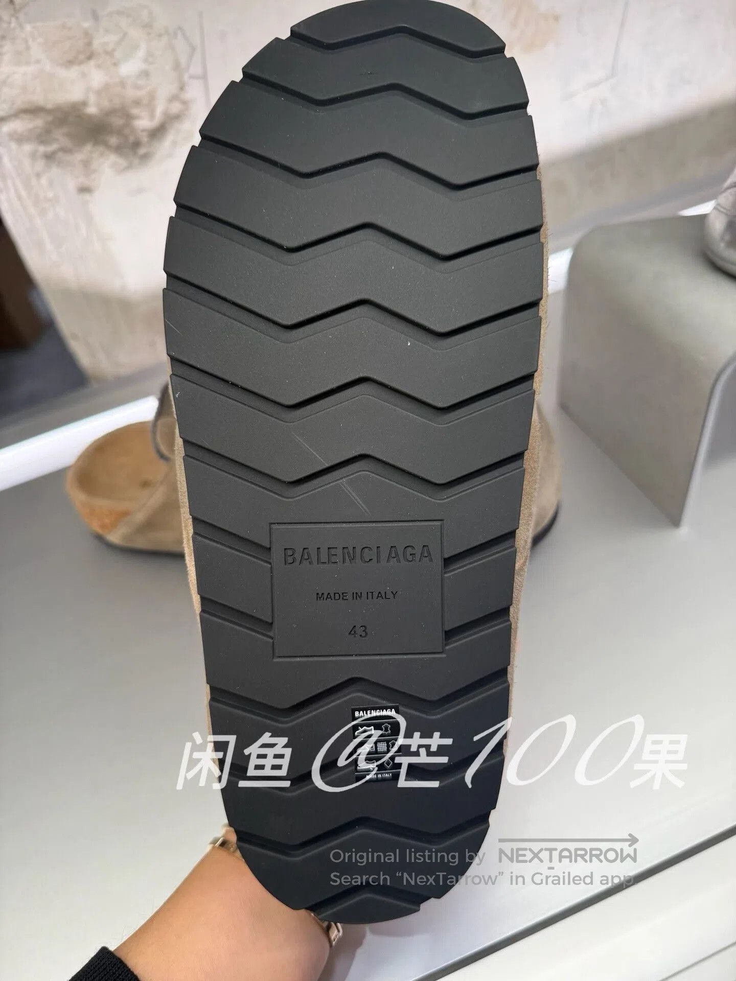Balenciaga Balenciaga Distressed Khaki Suede Mules. Size US 7 / EU 40 - 5 Thumbnail