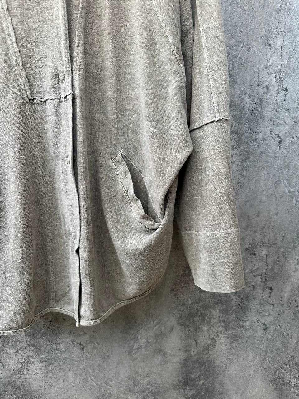 OSKA Oska Avant-Garde Linen Blend Cardigan Hooded Jacket Size XL / US 12-14 / IT 48-50 - 9 Thumbnail