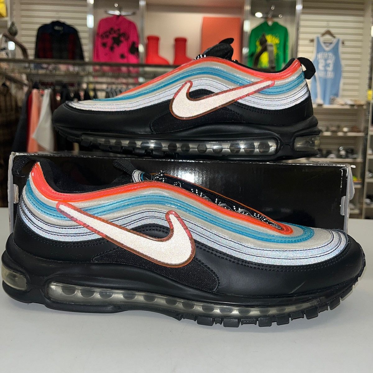 Nike Size 12 - Nike Air Max 97 Neon Seoul CI1503-001 Size US 12 / EU 45 - 1 Thumbnail