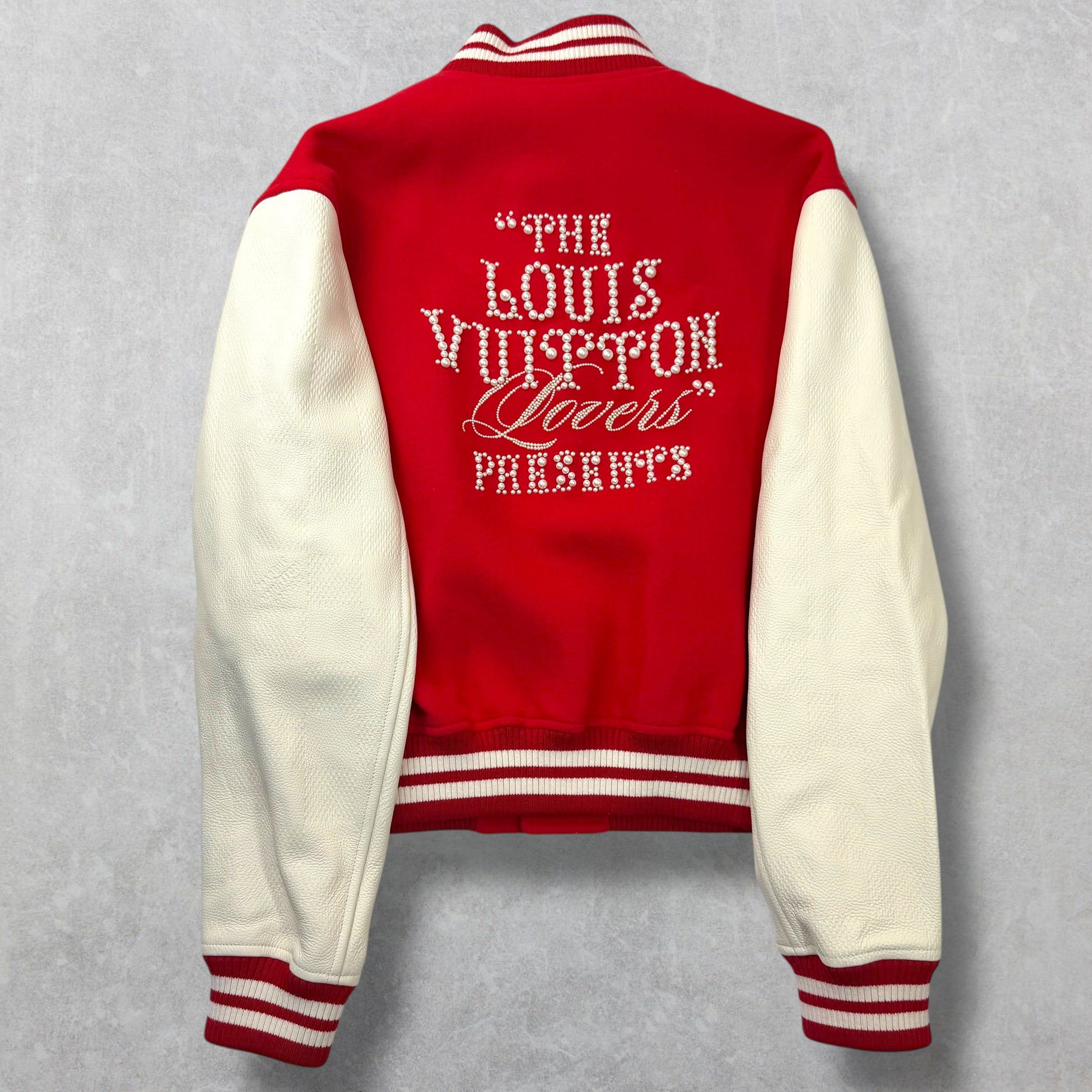 Louis Vuitton Louis Vuitton Mix Leather Pearl/Crystal Varsity Blouson 52 ( Size US L / EU 52-54 / 3 - 2 Thumbnail