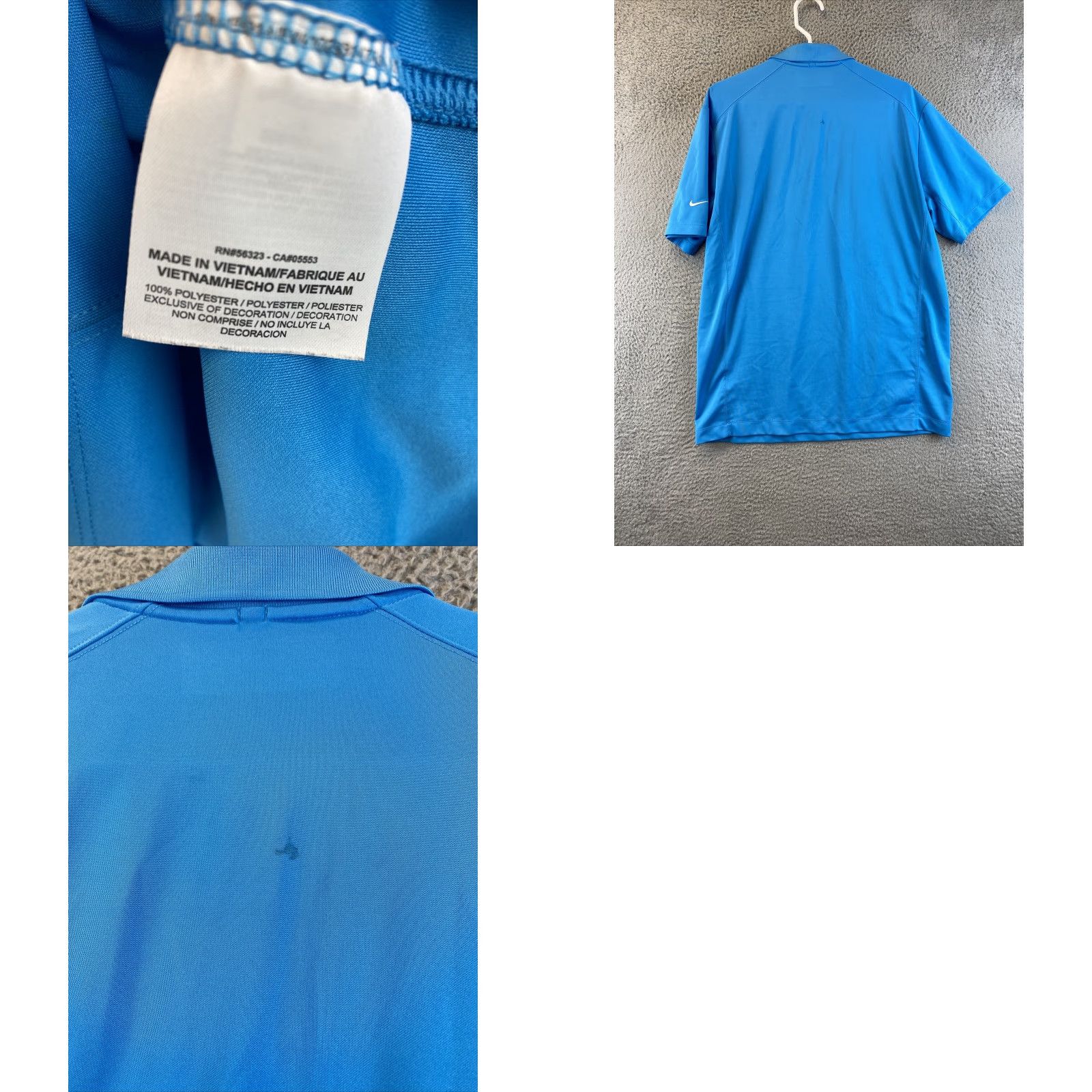 Nike Nike Dri-Fit Golf Tour Performance Polo Shirt Mens LG Blue Golf Polo Shirt Size US L / EU 52-54 / 3 - 8 Thumbnail