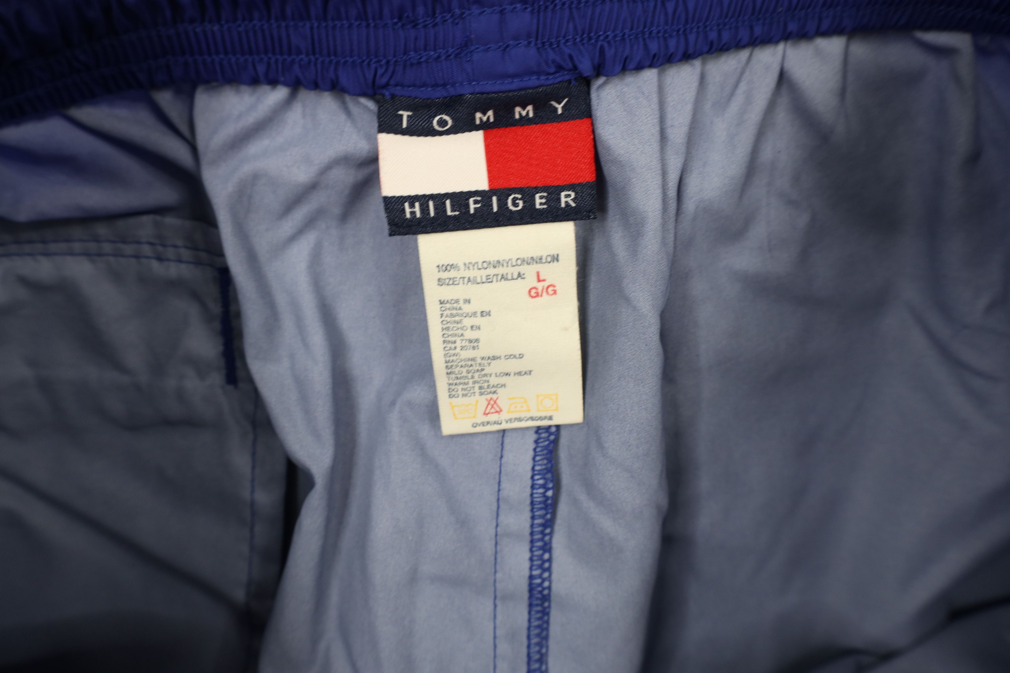 Tommy Hilfiger × Vintage Vintage 90s Tommy Hilfiger Striped Wide Leg Wind Pants Size US 36 / EU 52 - 8 Thumbnail