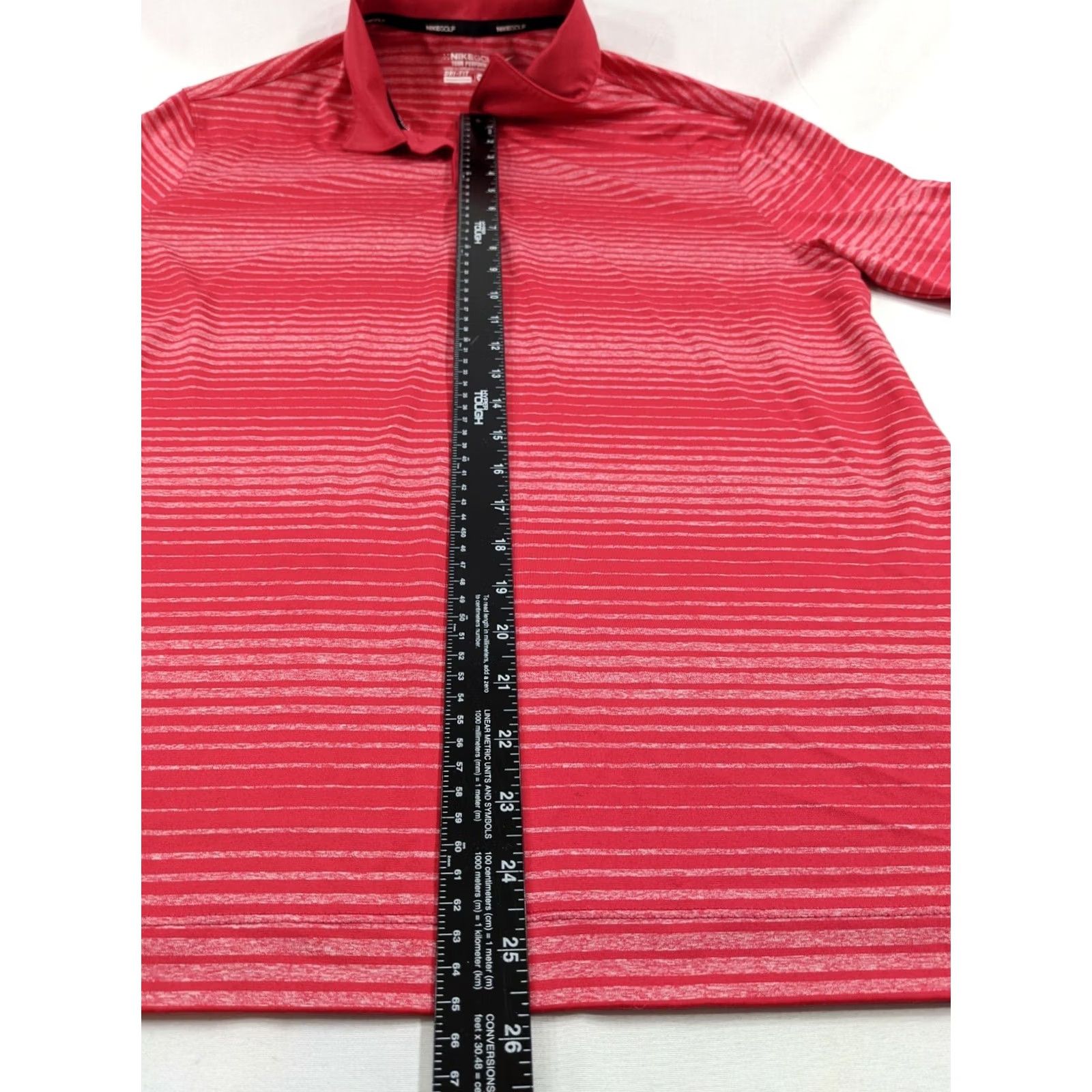 Nike NIKE Golf Tour Performance Dri-fit Men’s Polo Size M Pink Striped Shirt Size US M / EU 48-50 / 2 - 5 Thumbnail