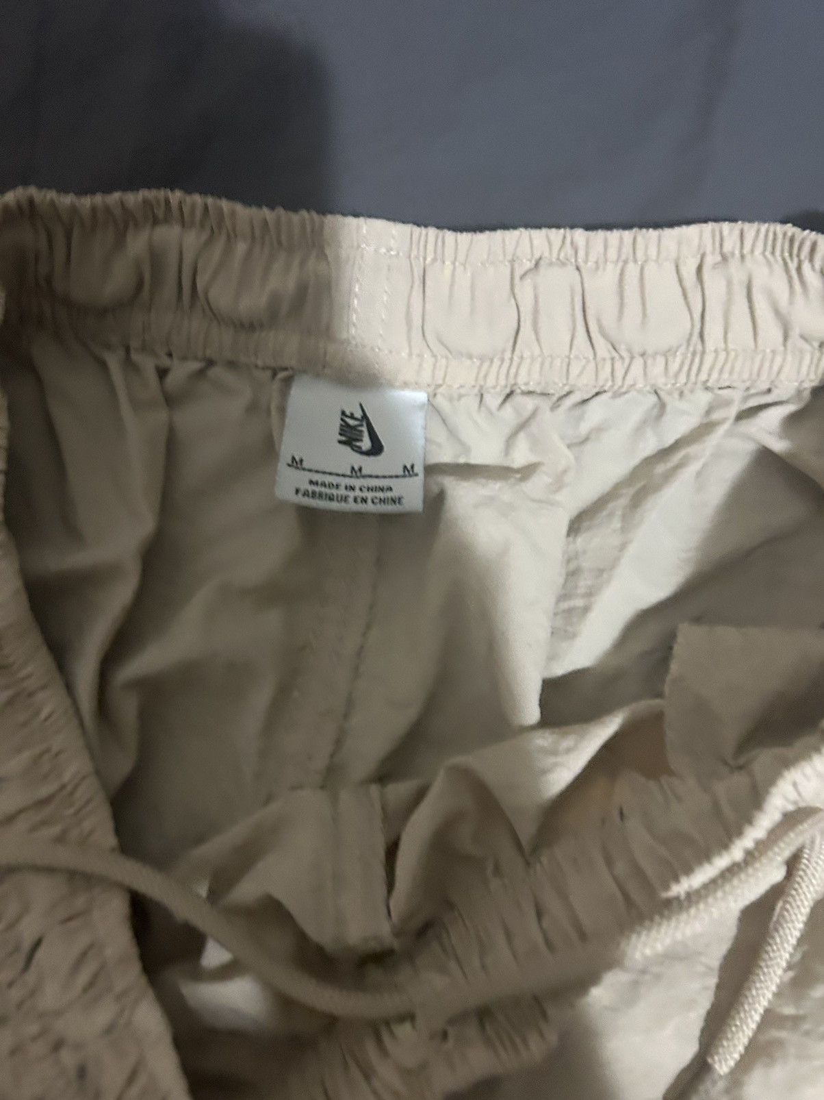 Nike × Vintage Cream Nike Swoosh Shorts Size US 30 / EU 46 - 3 Thumbnail