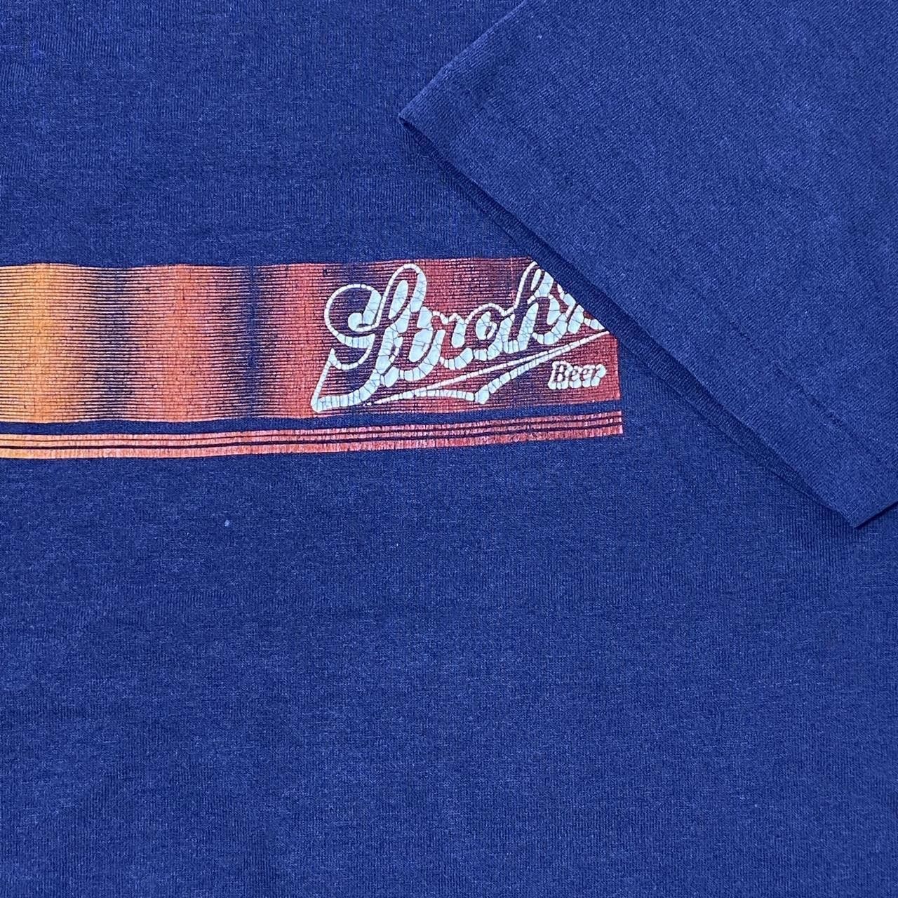 Jerzees True Vintage Stroh's Beer Navy Blue Beer Promo Tee Size XL Size US XL / EU 56 / 4 - 3 Thumbnail