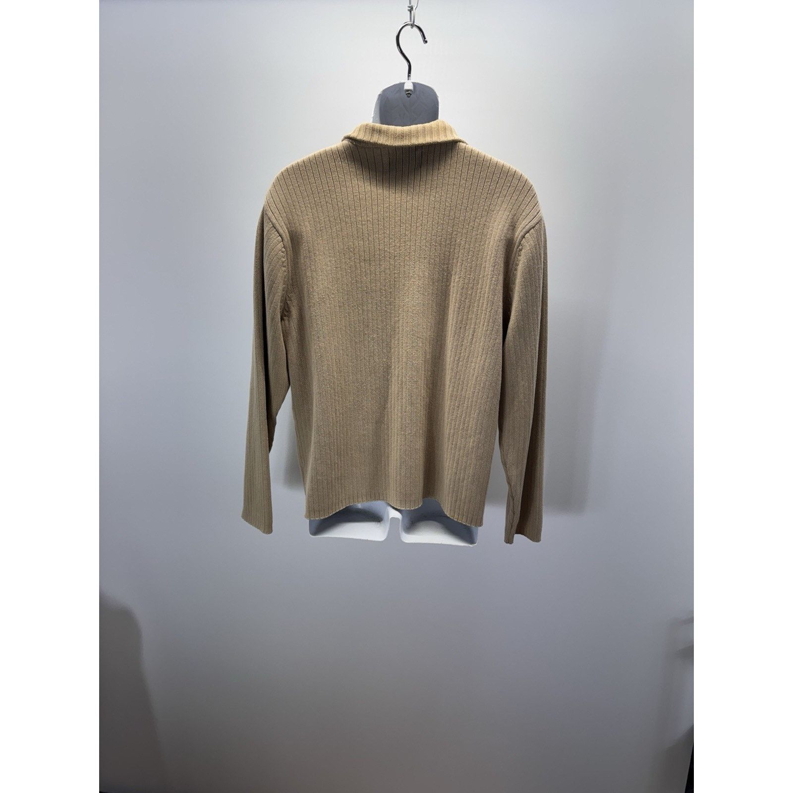 American Eagle Outfitters American Eagle Outfitters Mens Fit 1/4 Zip Sweater XL Tan Size US XL / EU 56 / 4 - 4 Thumbnail