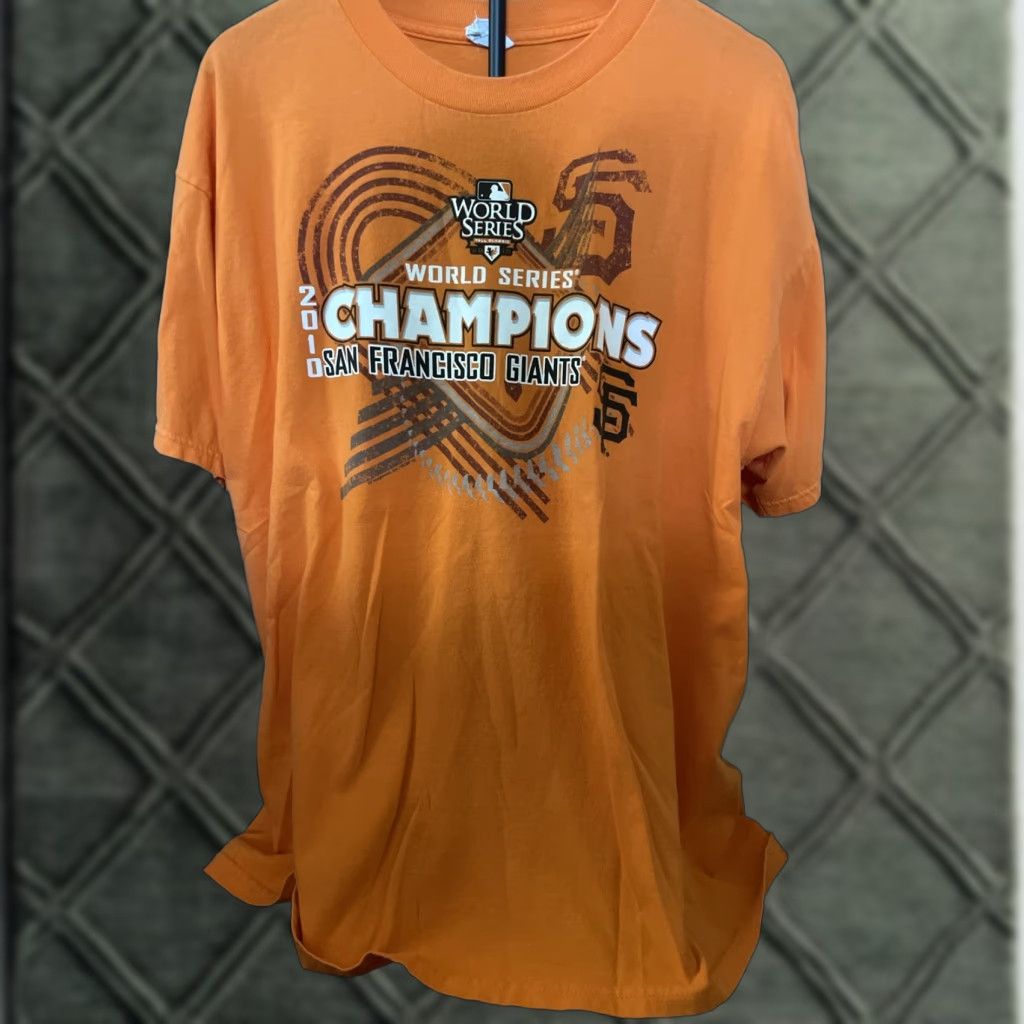 Vintage Alstyle SF Giants World Series Men's XL T-Shirt Orange Size US XL / EU 56 / 4 - 1 Thumbnail