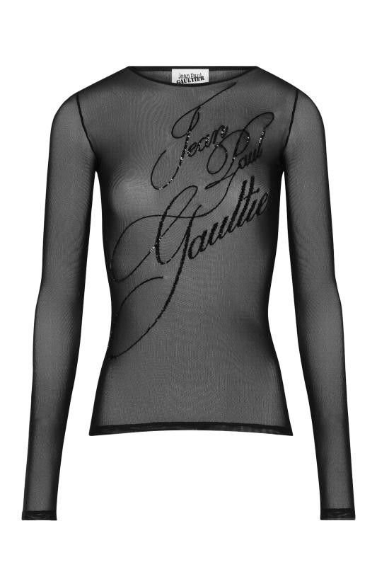 Tシャツ・カットソー JEAN PAUL GAULTIER Women Tops 25 03 W TO339 M001 Black Jean Paul Gaultier JEAN PAUL GAULTIER Women Tops 25 03 W