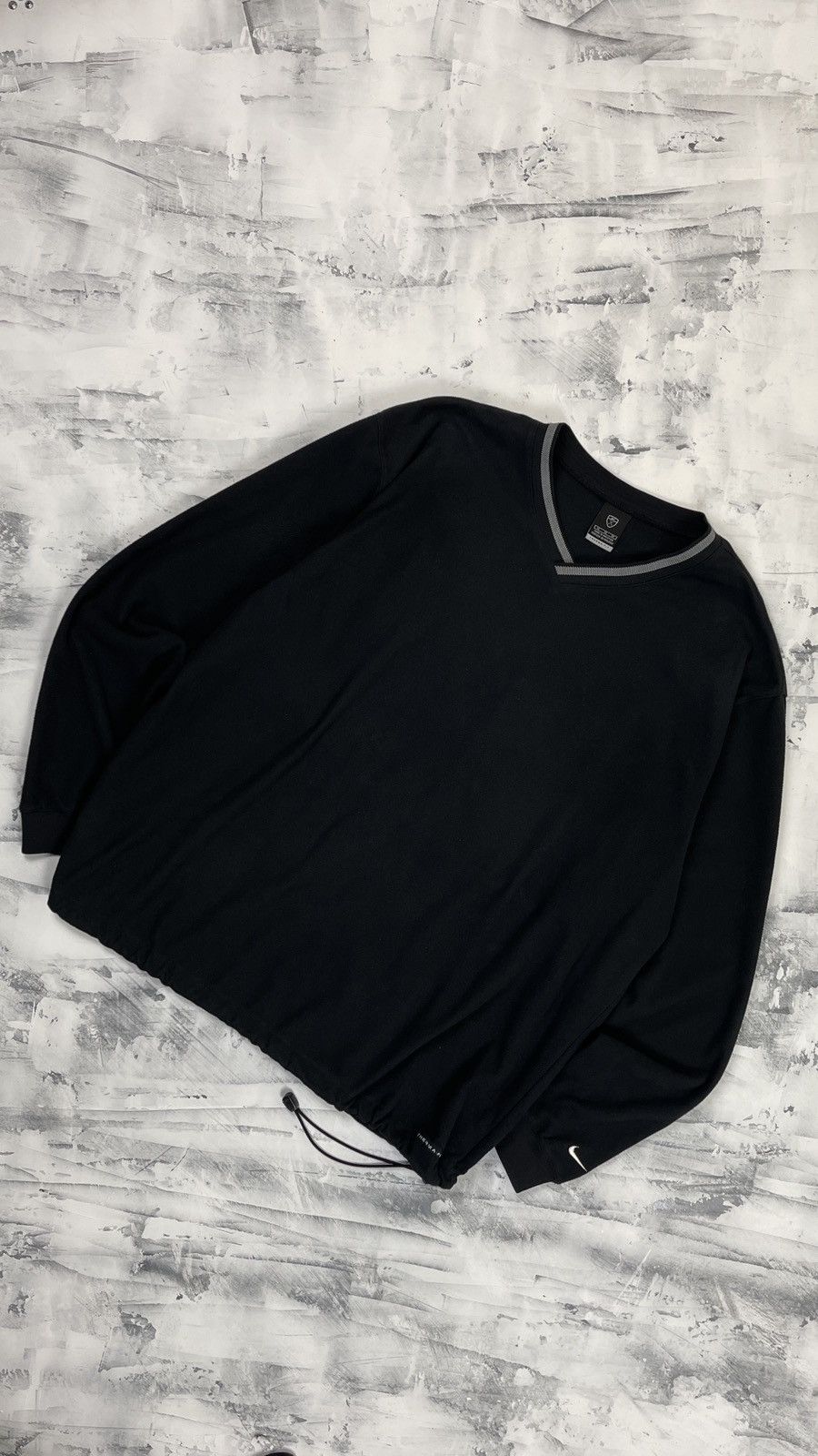 Nike × Vintage Nike Fleece Black Baggy Sweatshirt Size US XL / EU 56 / 4 - 1 Thumbnail
