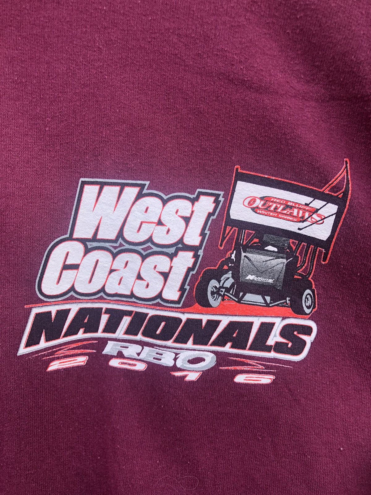 Ford × NASCAR × Vintage 🔥Vintage Y2K🔥Sunfaded West Coast National RBO Baggy Hoodies Size US XXL / EU 58 / 5 - 11 Thumbnail