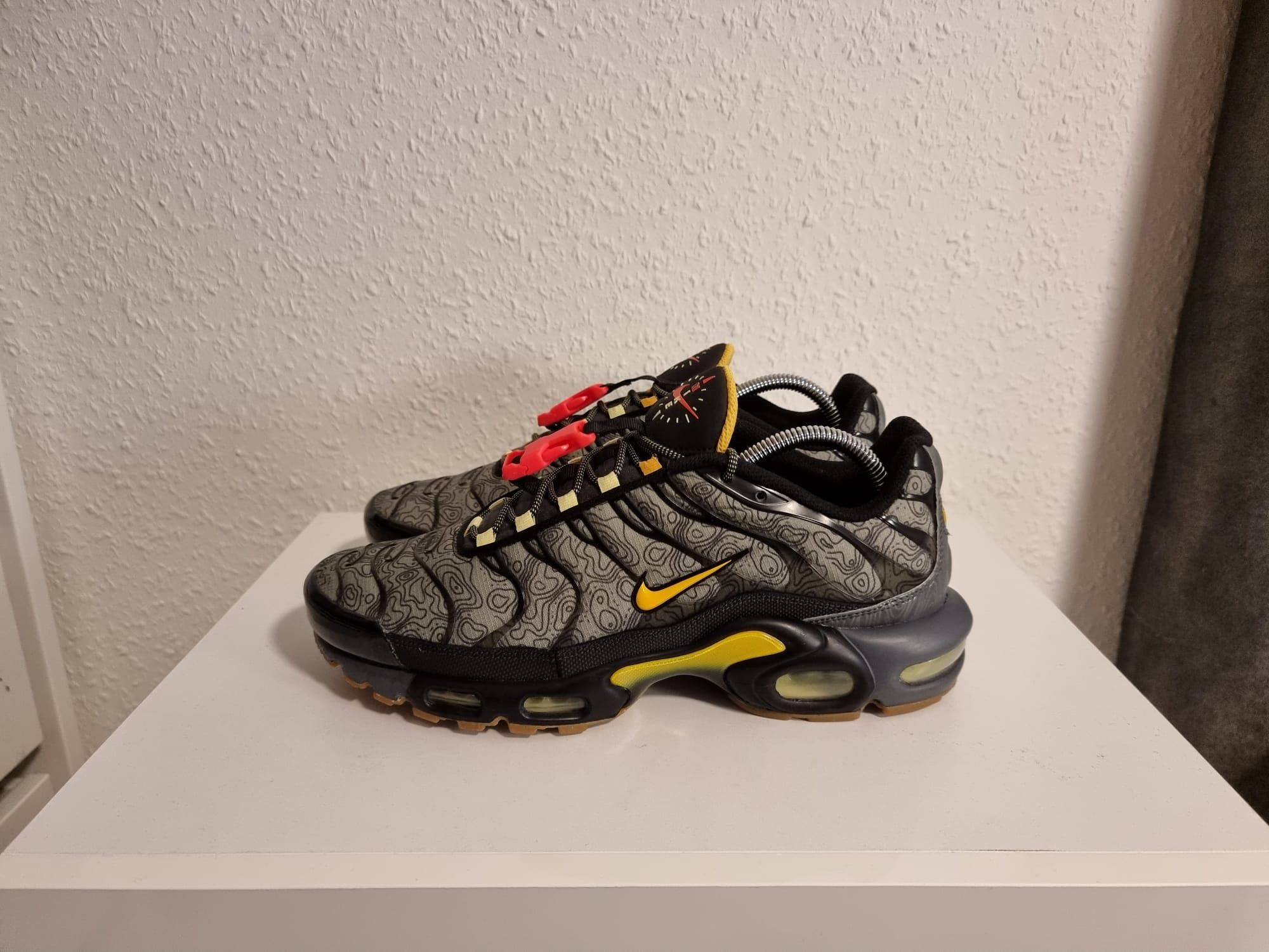 image of Nike Air Max Plus Tn Fresh Perspective 44 Shoes in Spiral Sage/Black/Smoke Grey, Men's (Size 11)