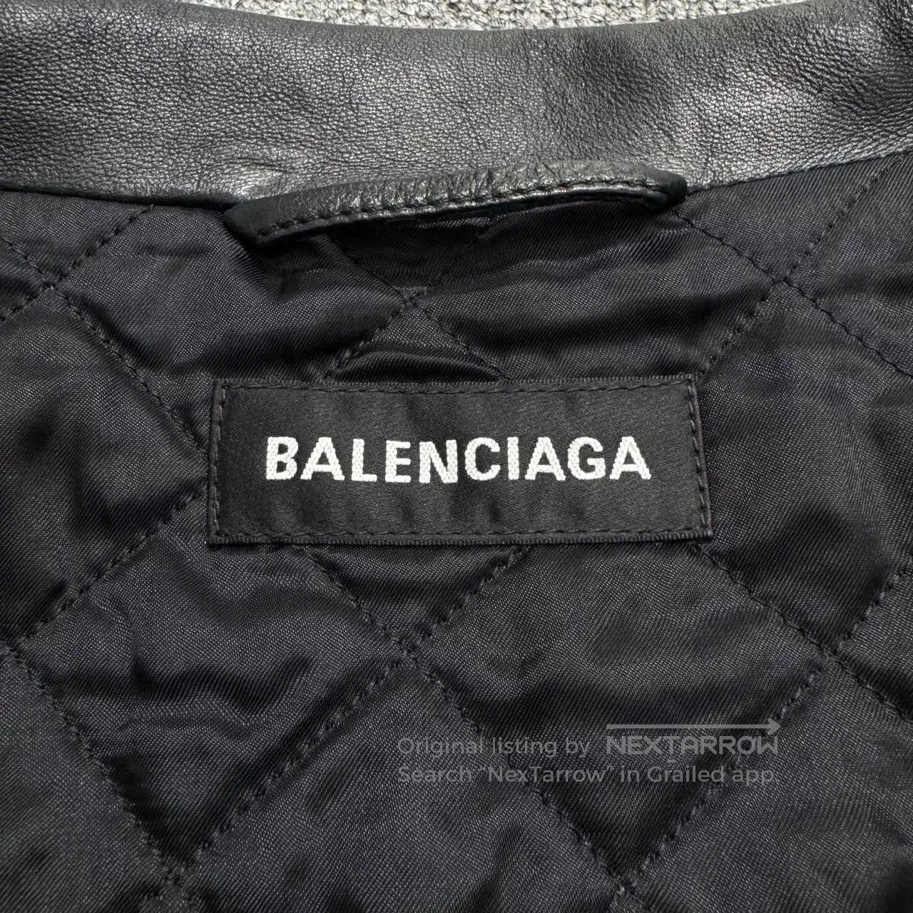 Balenciaga Balenciaga Leather Padded Jacket. Size US L / EU 52-54 / 3 - 4 Thumbnail