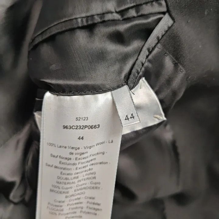 Dior Dior Black Wool Blazer with Sequin Collar 0079-2507 Size L / US 10 / IT 46 - 5 Thumbnail