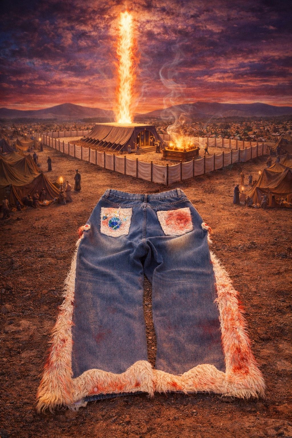 Japanese Brand REDEEMED DENIMS - FIELD ISSUE 3 - ATONEMENT 🩸🐑✝️ Size US 32 / EU 48 - 3 Thumbnail