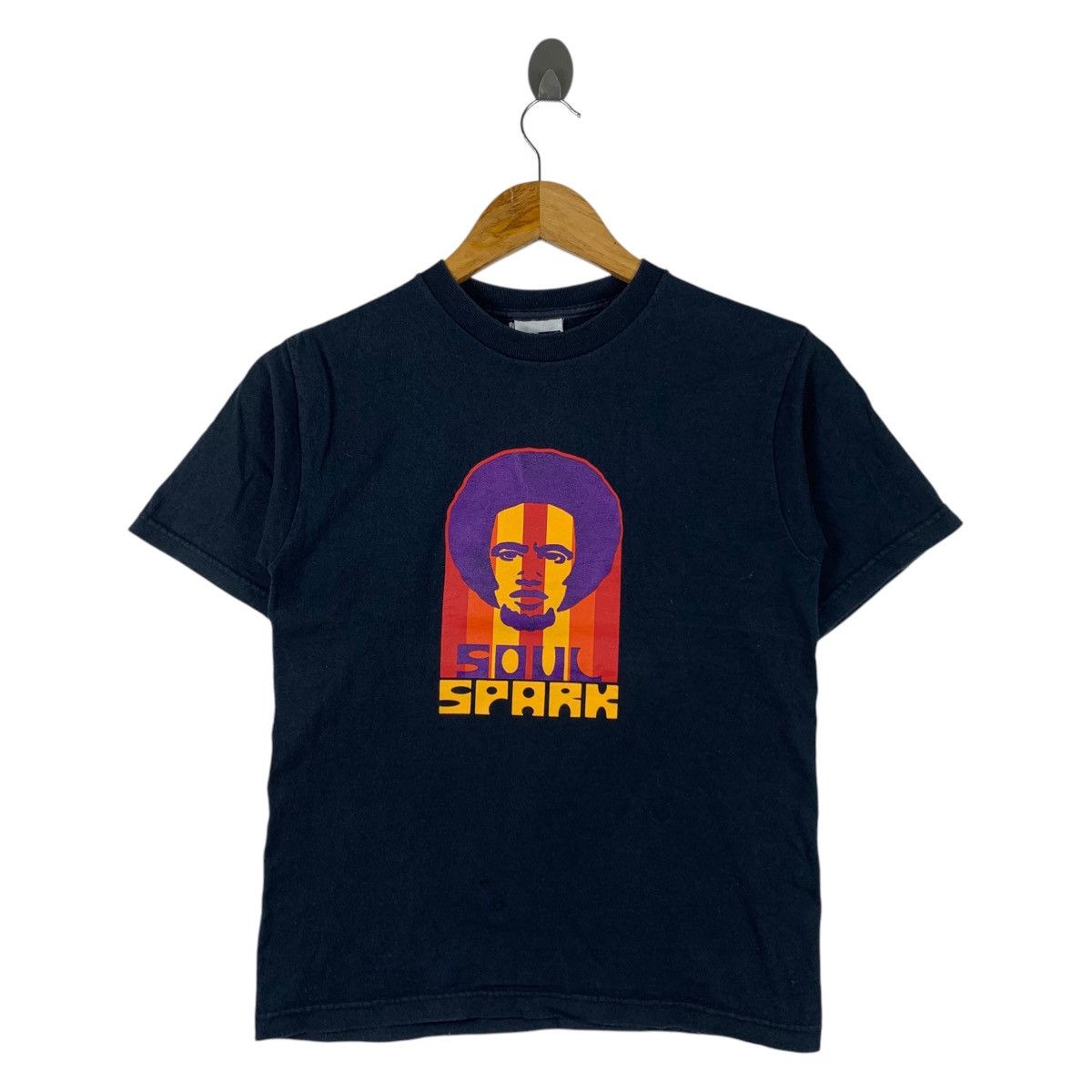 Vintage Vintage 90s SOUL SPARK Skateboard Print Design Short Shirt Size US XS / EU 42 / 0 - 1 Thumbnail