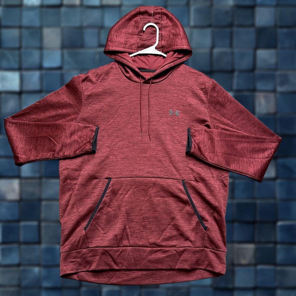 Under Armour Under Armour Fleece Twist Hoodie Mens Large Red Sweatshirt EUC Size US L / EU 52-54 / 3 - 1 Thumbnail
