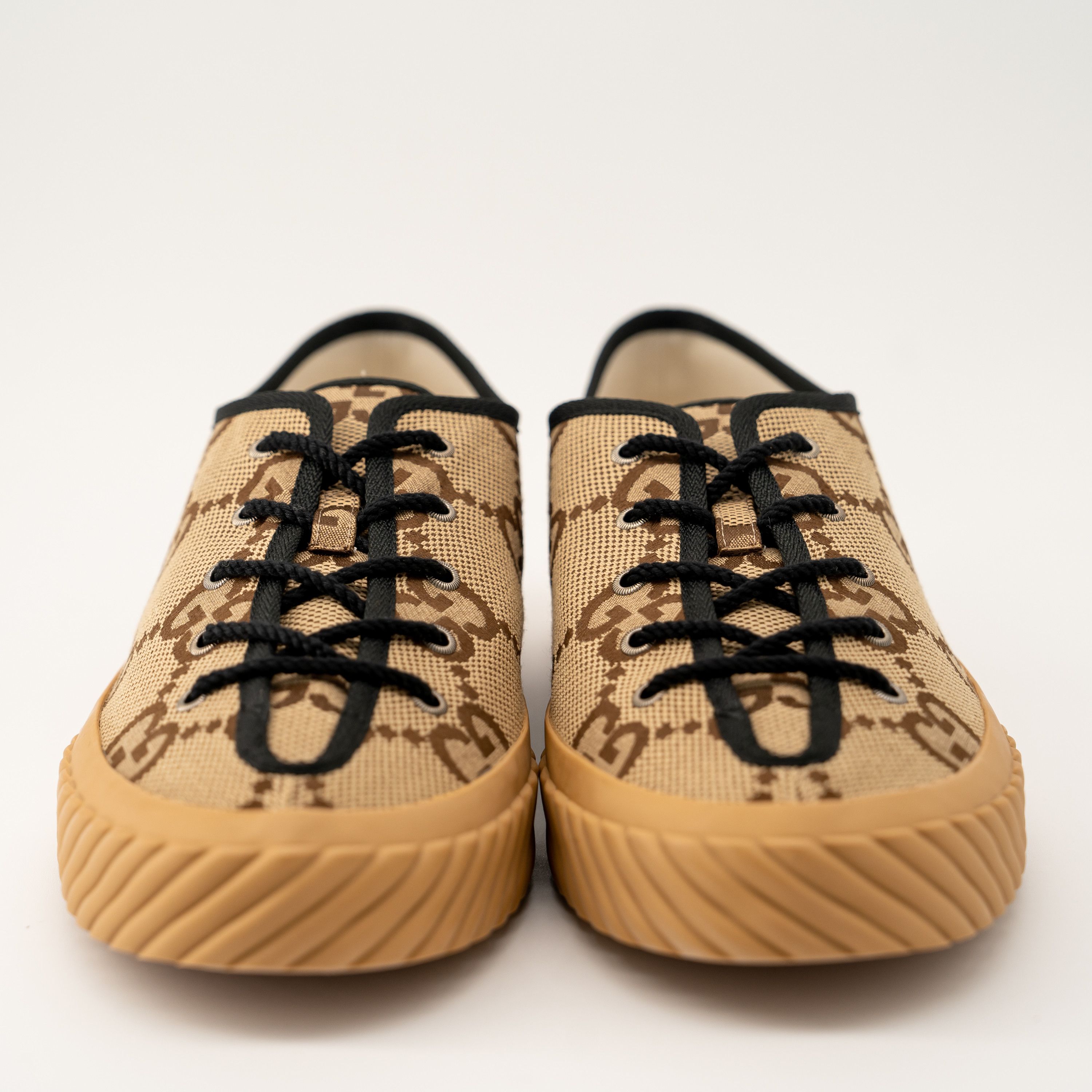 Gucci 13G 13.5 US Gucci Maxi GG Low Canvas Sneakers Beige Brown Size US 13 / EU 46 - 2 Thumbnail